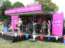 Clives School of Rock with Lucy Williams singing to an appreciative crowd(1)