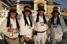 Lions Ron, Martin, Ken & Phil or is it Brian Lara & Bob Marley at District Convention