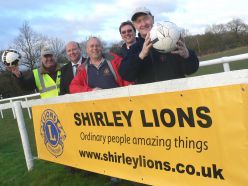 Perimeter signage at Leafield Athletic Ladies F C 